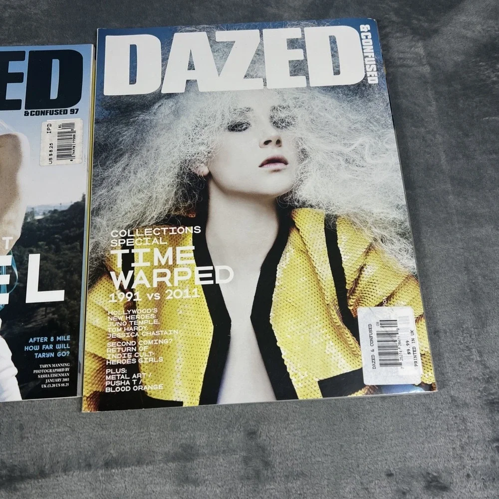 Vintage Dazed & Confused Magazine Lot of 3 Tom Hardy British Fashion‎ Luxury Y2K